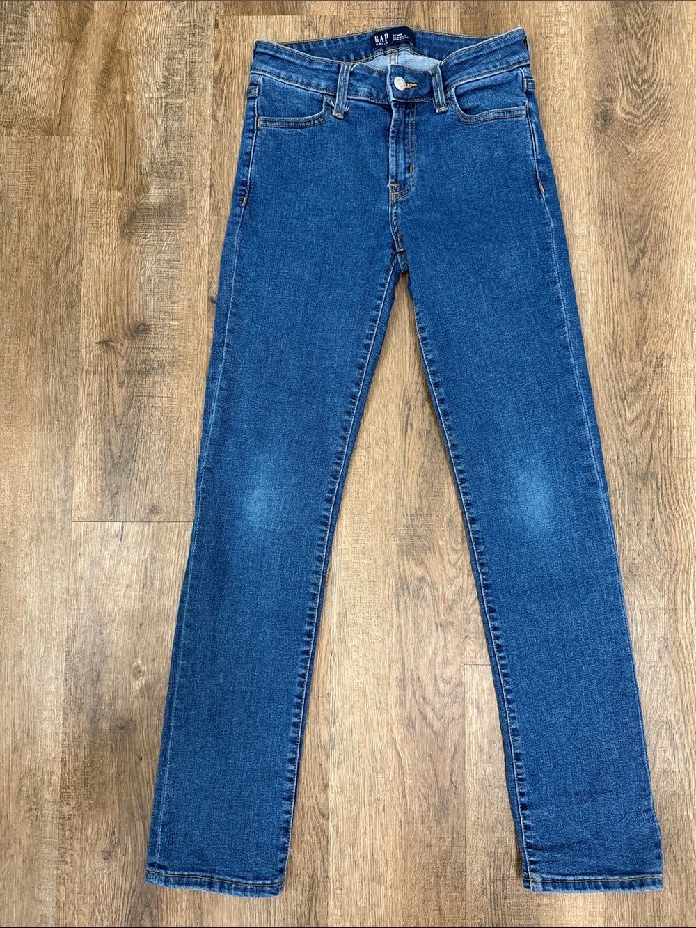 Gap Women’s 0 25R Classic Straight Leg Jeans Medium Wash Denim